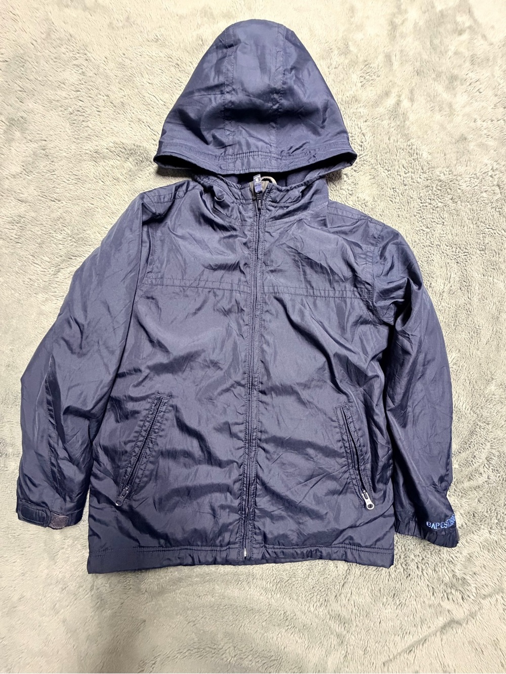 GAP Navy Hooded Rain Jacket for Kids size 10